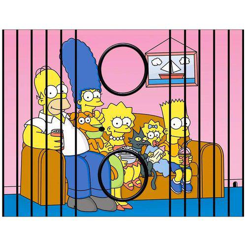 Esteira Bandeja Porta Copos Simpsons Sofá