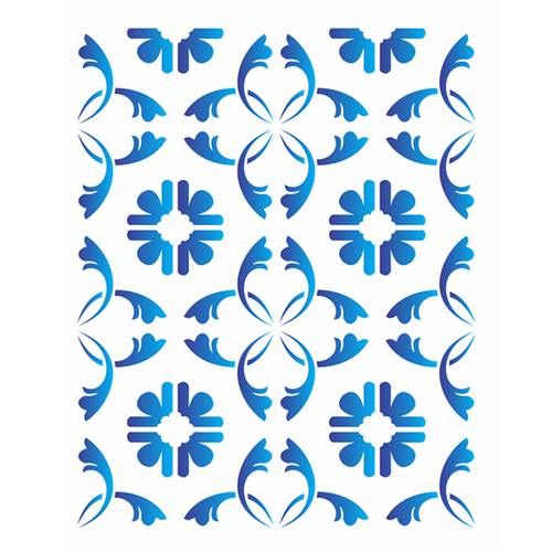 Estêncil para Pintura Simples 15x20 Estamparia Azulejo OPA1884 - Opa