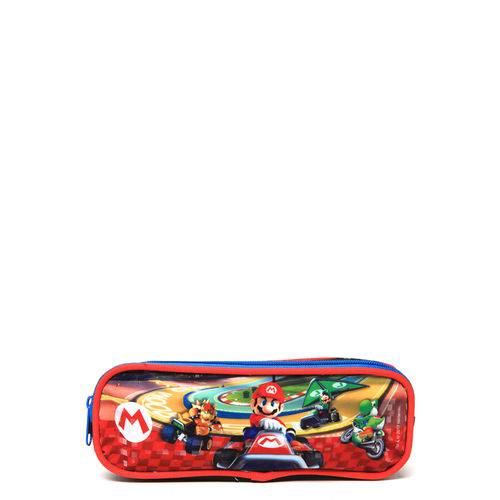 Estojo DMW P Nintendo Mario Cart Vermelho/Preto