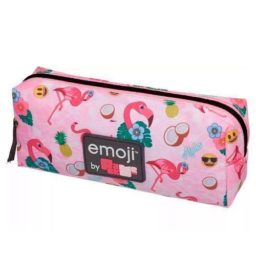 Estojo Emoji Pack me Flamingo Rosa - Pacific