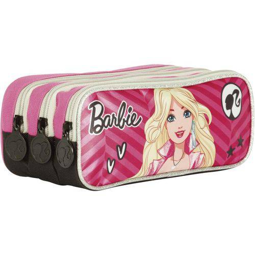 Estojo Escolar Barbie 3 Compartimentos 18Z Sestini