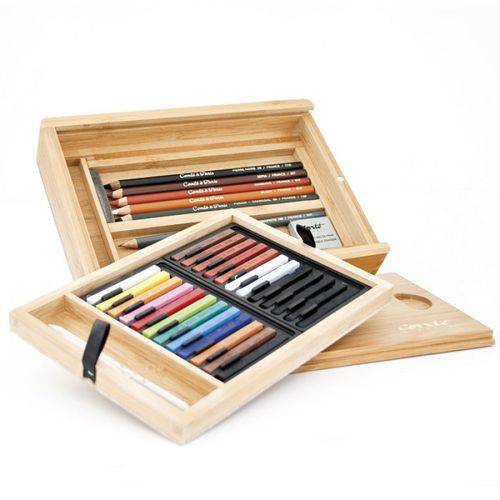 Estojo para Desenho Sketching Pencil Bamboo Box Conté à Paris