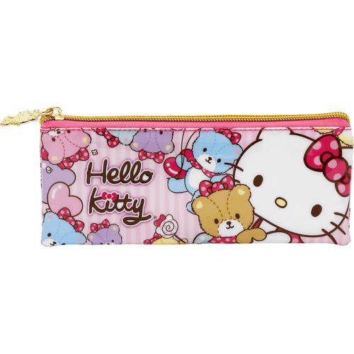 Estojo Pvc Flat Hello Kitty Tiny Bears - 7865 - Artigo Escolar