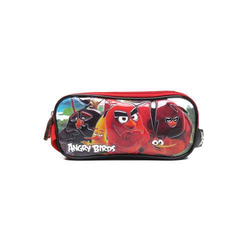 Estojo Santino Angry Birds 300D Preto/Vermelho