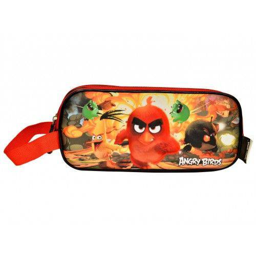 Estojo Santino Angry Birds 3D 2F Vermelha