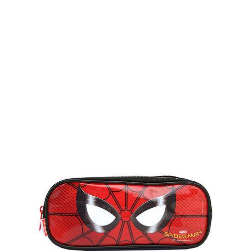 Estojo Sestini 2 Compartimentos Spiderman 18Y Vermelho/Azul-Marinho