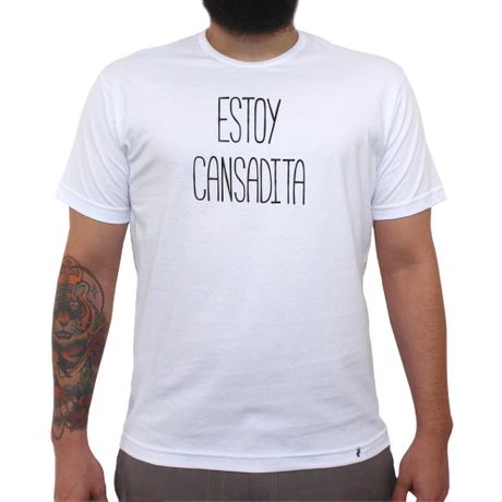 Estoy Cansadita - Camiseta Clássica Masculina