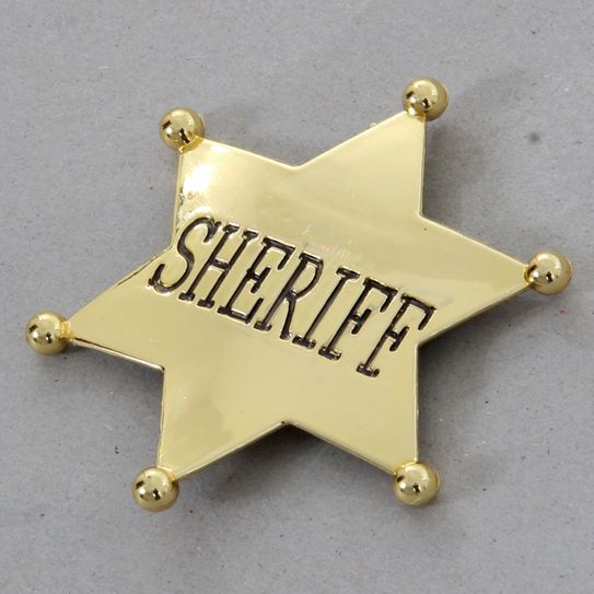 Estrela de Xerife Dourada - Festa Junina