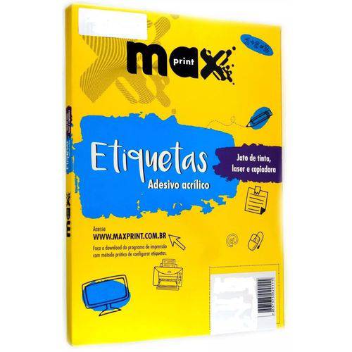 Etiqueta 6187 C/100 Folhas - Maxprint