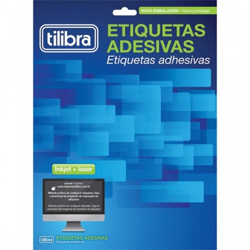 Etiqueta Adesiva Inkjet + Laser Carta 16,93x44,45mm 6089 10 Folhas 600 Unidades