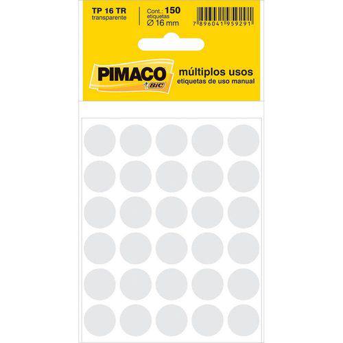 Etiqueta Autoadesiva Circular TP16mm Pimaco
