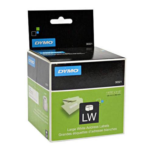 Etiqueta Impressora Dymo Lw 3.6 Cm X 8.9 Cm 2 Rolos C/ 130 Etiquetas Ref.: 30221
