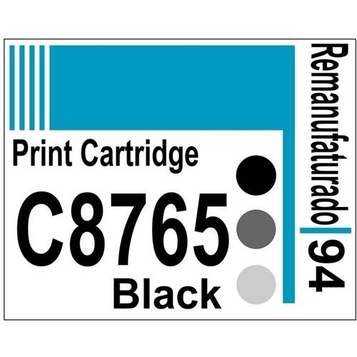 Etiqueta para Cartucho Hp94 Black (C8765) - 10 Uni
