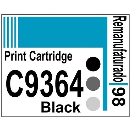 Etiqueta para Cartucho Hp98 Black (C9364) - 10 Uni