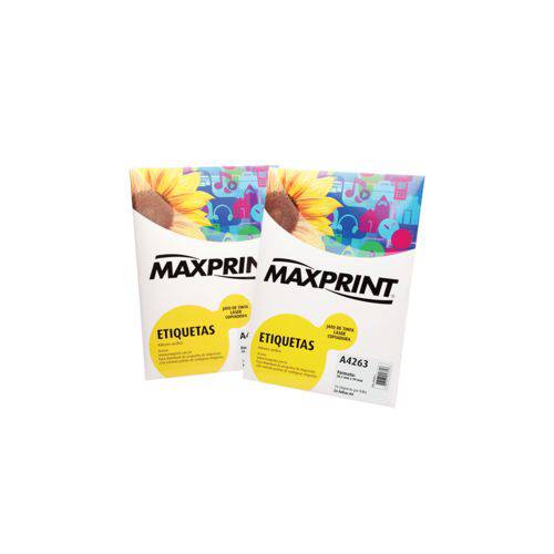Etiqueta para Impressora a Laser com 100 Folhas 115mm 493689 - Maxprint