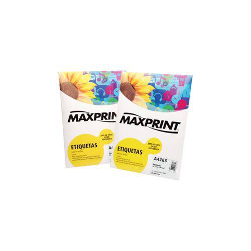 Etiqueta para Impressora a Laser com 100 Folhas 26,0x15,0mm 494408 - Maxprint