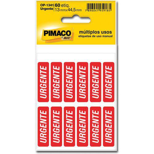 Etiqueta para Marcacao Urgente Adesiva C/05 Fls. Pimaco Ct.c/60