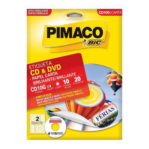 Etiqueta Pimaco Cdpply Glossy - Cd10g 07473