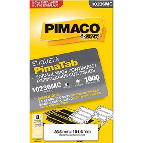 Etiqueta Pimaco Impressora Matricial 10236mc 1 Carreira
