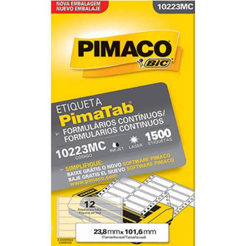 Etiqueta Pimaco Impressora Matricial 10223mc 2 Carreiras