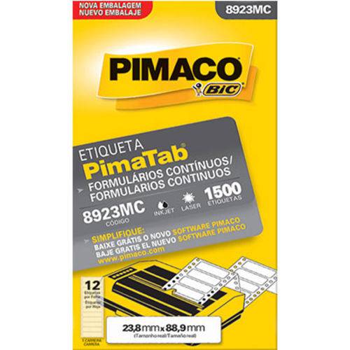 Etiqueta Pimaco Impressora Matricial Mc 8923 1 Carreira