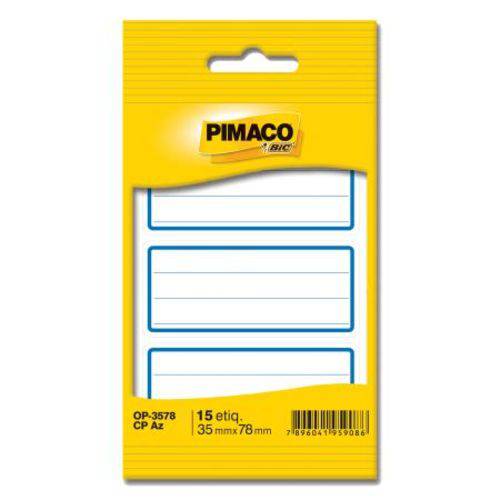Etiqueta Pimaco Op-3578 Cp Azul - 5 Folhas