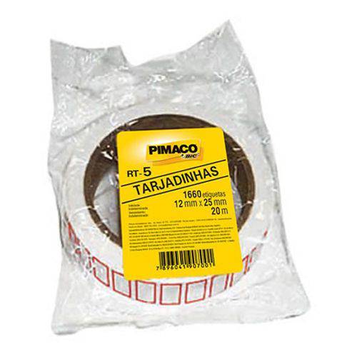 Etiqueta Pimaco para Preço Rt5 12x25mm 1660 Un. 924870 02157