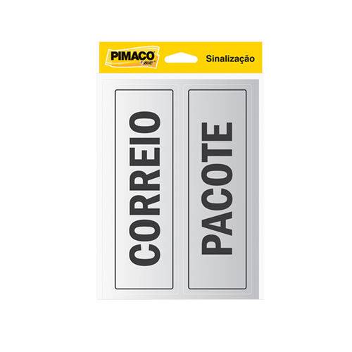 Etiqueta Pimaco Sinalização 6,5x20 "correio / Pacote"