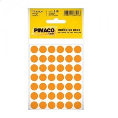 Etiqueta Pimaco Tp-12 Pl Amarela 5 Folhas 991393