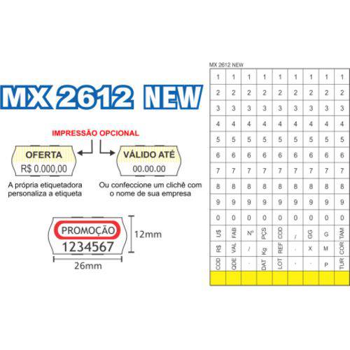 Etiquetadora Fixxar Mx 2612 New