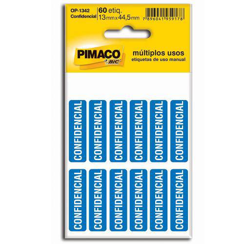 Etiquetas Adesivas Op1342 (Confidencial) Pimaco