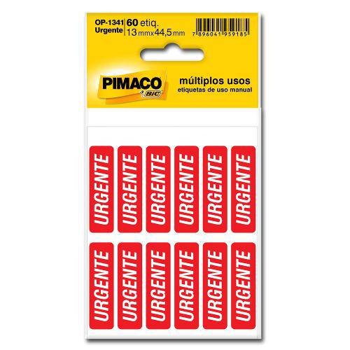 Etiquetas Adesivas Op1341 (Urgente) Pimaco