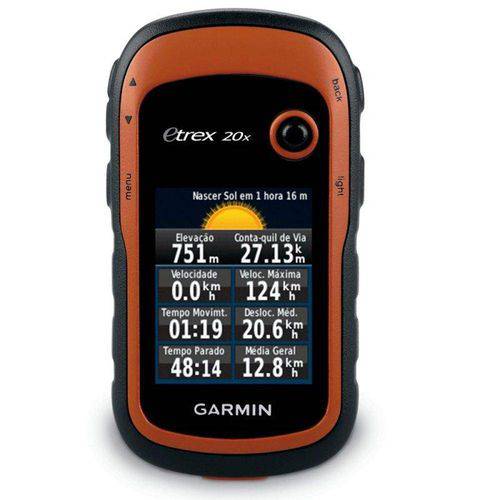 ETrex 20x - GPS Portátil, Visor 2.2, Rede GLONASS, 4 GB de Memória Interna
