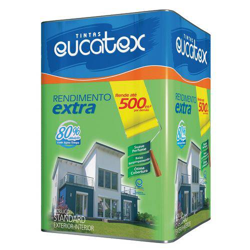Eucatex Acrílico Rendimento Extra Fosco 18 Litros