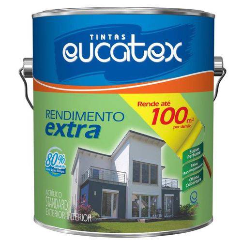 Eucatex Acrílico Rendimento Extra Fosco 3,6 Litros