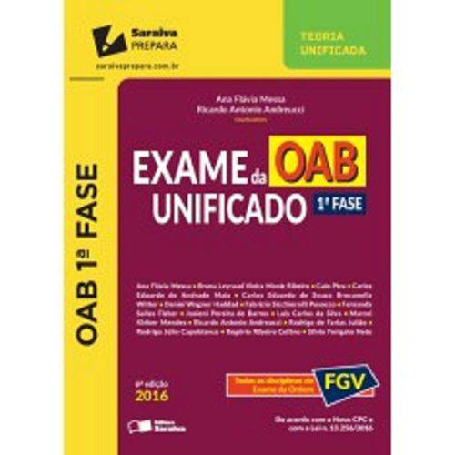 Exame da Oab Unificado - 1 Fase - Saraiva