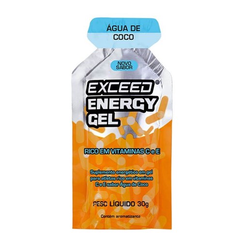 Exceed Energy Gel - 1 Sachê 30g - Água de Coco