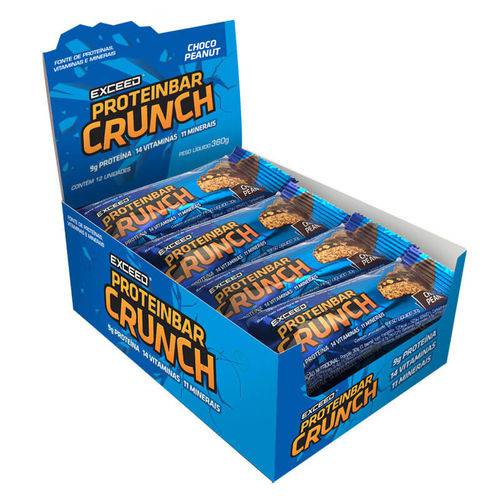 Exceed ProteinBar Crunch - 12 Unidades - Choco Peanut