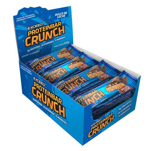 Exceed ProteinBar Crunch - 12 Unidades - Dulce de Leche