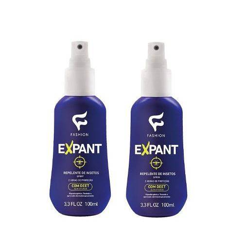 Expant Repelente de Insetos Spray, Kit com 2 Unidades, 100 Ml Cada - Fashion Cosméticos