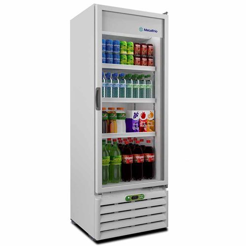 Expositor de Bebidas VB40RE Metalfrio Refrigerador de Bebidas Branco 406 Litros VB40RE 110v