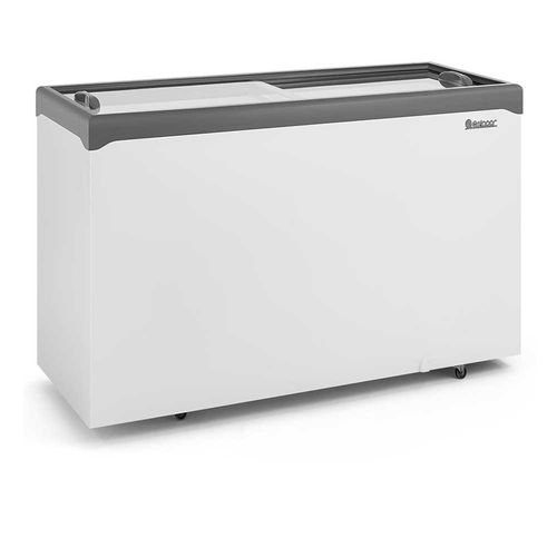 Expositor Dupla Ação GHDE510H Gelopar Freezer Tampa de Vidro 532 Litros 110V