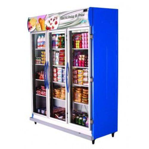 Expositor Refrigerado Auto Serviço com 3 Portas - Klima - 220v