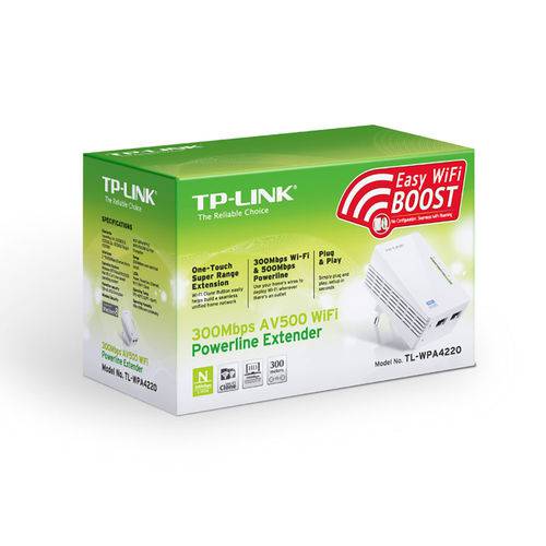 Extensor Alcance Wifi Tp-link Powerline Wpa4220 300mb Indiv