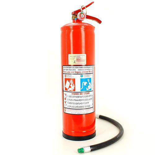 Extintor de Incêndio Pó Químico BC Inflamáveis e Materiais Energizados 8kg
