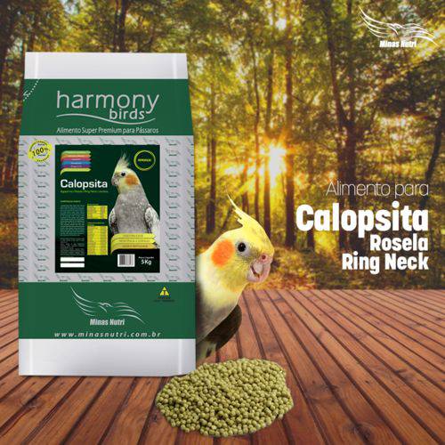 Extrusada Harmony Birds - Minas Nutri (calopsitas Natural) - 5 Kgs