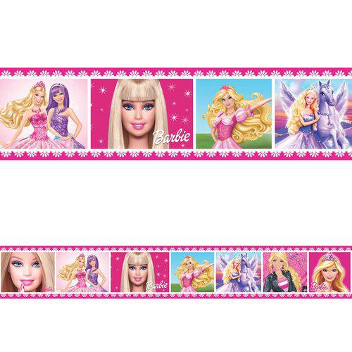 Faixa Decorativa Barbie 3m por 15 Cm