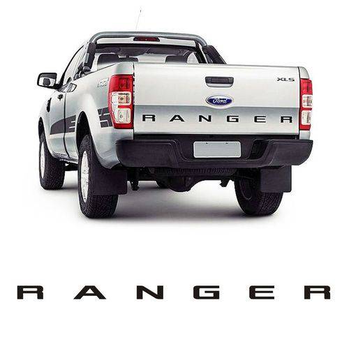 Faixa Traseira Ford Ranger 2013/ Adesivo Preto Decorativo