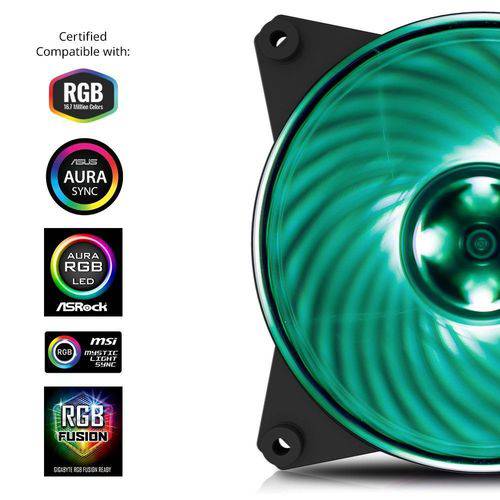 FAN CoolerMaster P/ PC GAMER GABINETE MASTERFAN PRO 140MM AIR FLOW RGB -