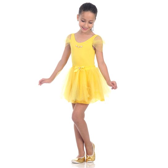Fantasia Bailarina Amarela Infantil P